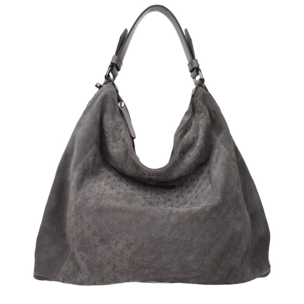 Jimmy Choo Gray Leather Shoulder Women's Bag